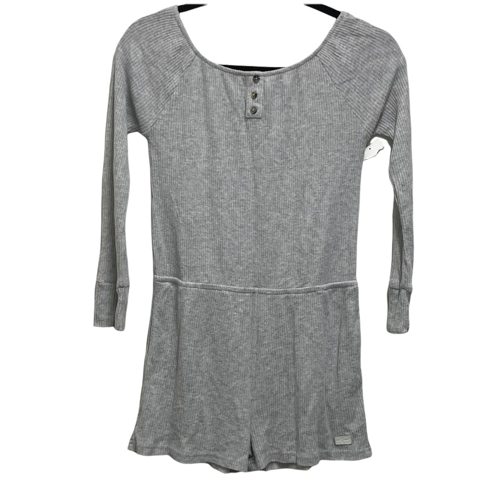 NEW 7 FOR ALL MANKIND Long Sleeve Knit Ribbed Romper Girls Size XL